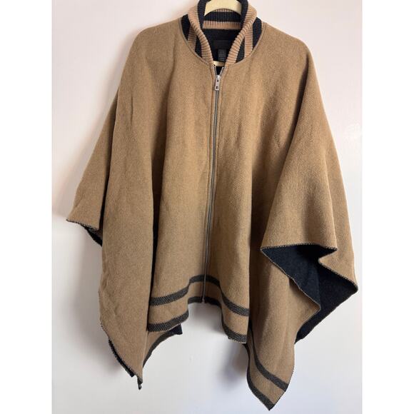 Rag & Bone Varsity Zip Poncho - Picture 1 of 6